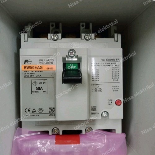 PROMO MCCB FUJI BW50EAG 3P 50A MCCB MURAH