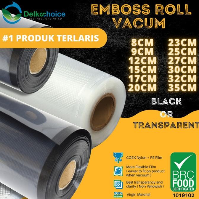 PLASTIK VACUM EMBOS VACUUM SEALER ROLL EMBOSSED VAKUM MAKANAN
