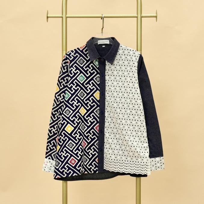 Batik Wanita Sekar Navy