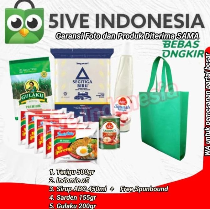

Paket Sembako Hemat / Paket Sembako Murah Parcel Gift Hampers 1