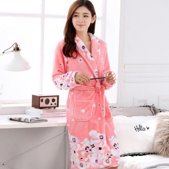 Baju Handuk Kimono Wanita Mandi Dewasa Import Korea