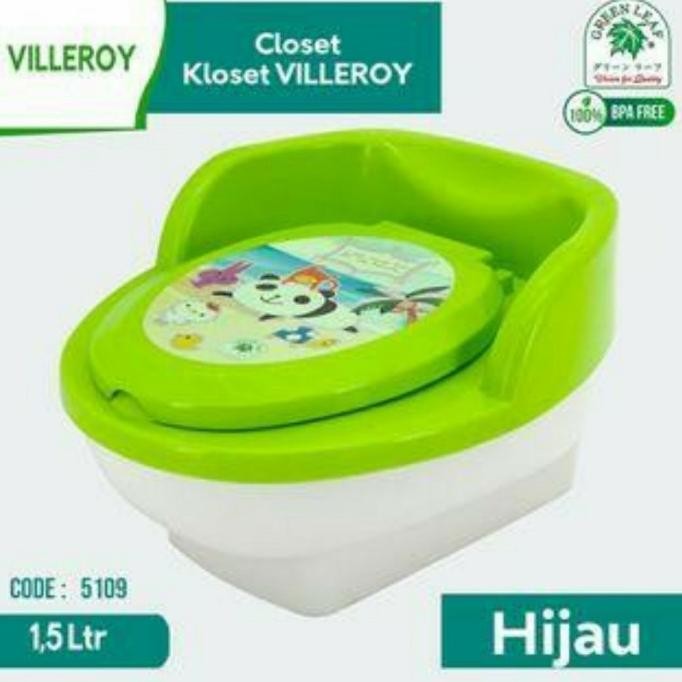 Potty Training Anak Green Leaf 5109 Portable Closet Duduk Wc Jongkok