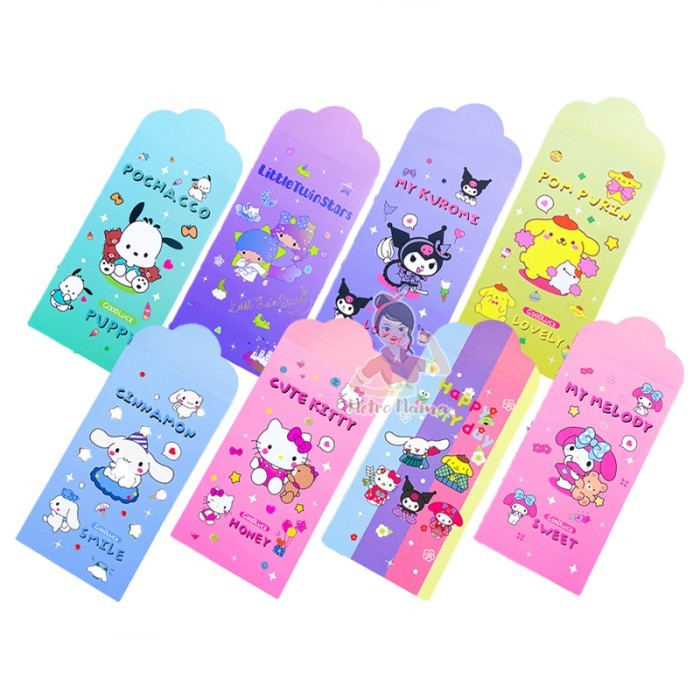 

HOT SALE AMPLOP SANRIO ISI 4 LEMBAR LEBARAN ANGPAO IMLEK NATAL TAHUN BARU ULTAH ZXY7