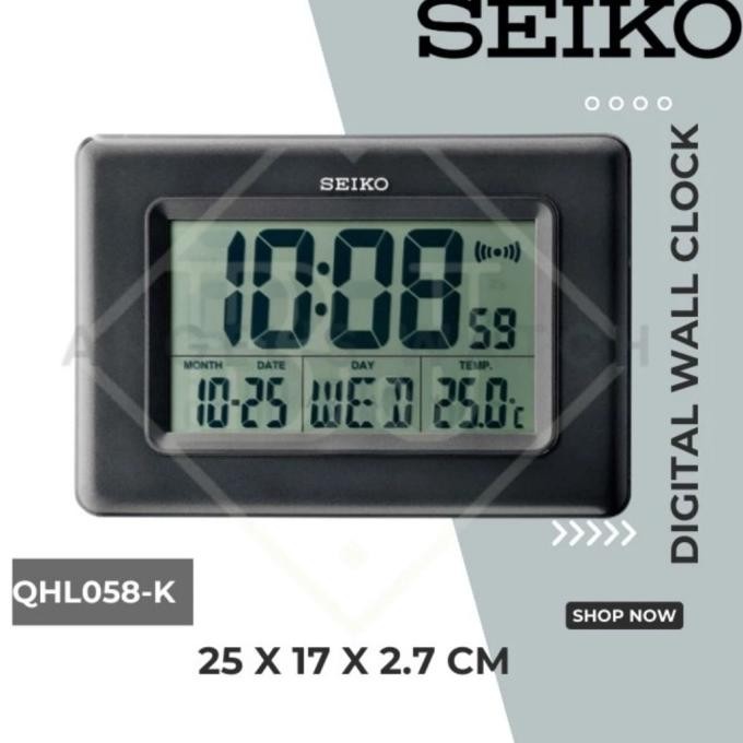 Jam Dinding Seiko Digital Qhl058