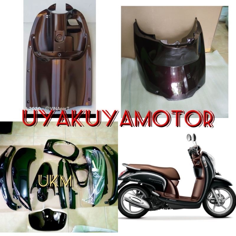 full fullset bodi body halus scoopy fi hitam coklat stylist 2015-2016