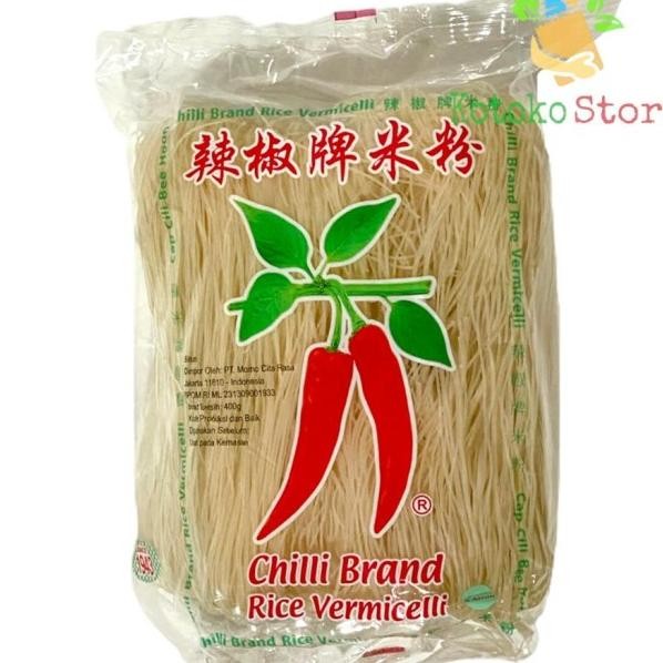 

Chilli Brand Rice Vercelli Bihun Cap Cabe 400Gr
