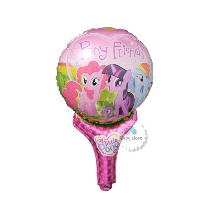 '+'+'+'+] Balon Foil Pentungan Little Pony / Balon Tongkat Little Pony