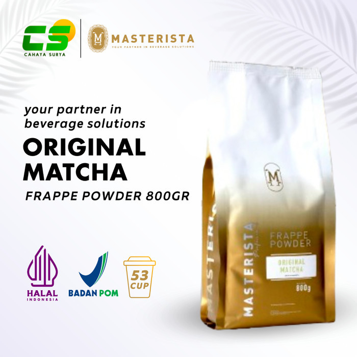 

Masterista Powder Original Matcha - Bubuk Minuman Rasa Matcha - 800 gr