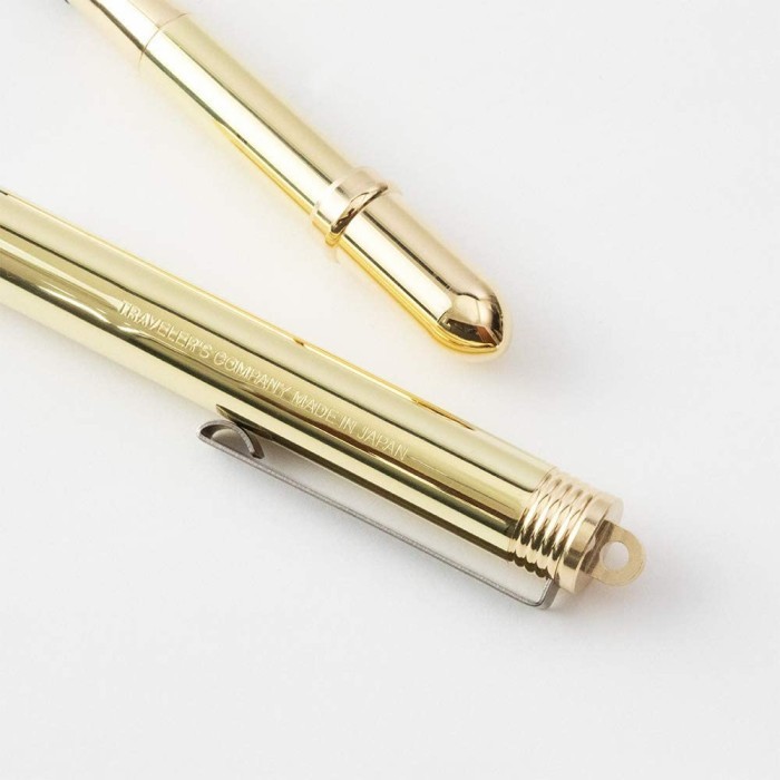

Ready Midori Traveler Notebook / Traveler's Notebook Brass Fountain Pen