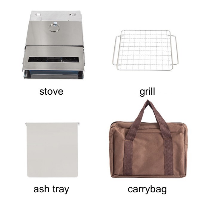 Kompor kayu bakar firewood stove multifungsi BBQ grill api unggun