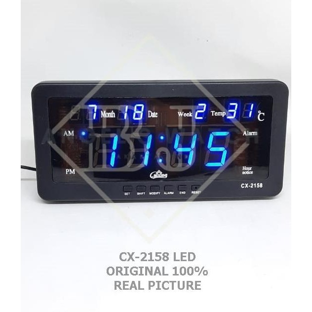 Jam Dinding Digital Led Display Lengkap