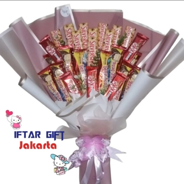 

BUCKET COKLAT/BUKET WISUDA/KADO/VALENTINE/ANIVERSERY/HADIAH LOMBA/KADO