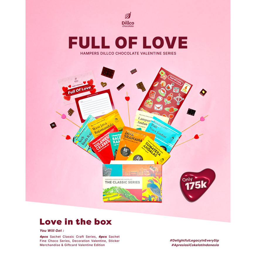 

HAMPERS VALENTINE FULL OF LOVE DILLCO CHOCOLATE - VALENTINE SERIES.