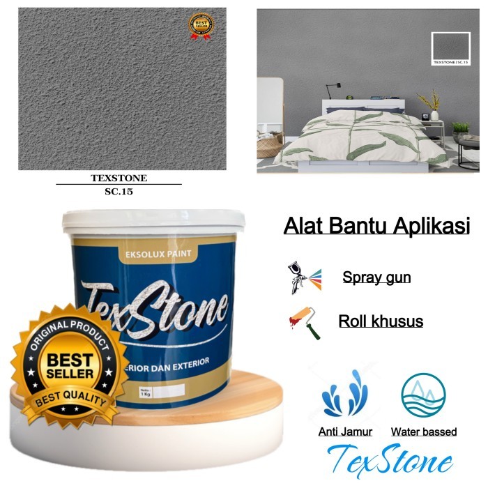 cat tekstur dinding kamprot-cat dinding kamprot-cat motif kamprot kemasan 25 kg kode warna light