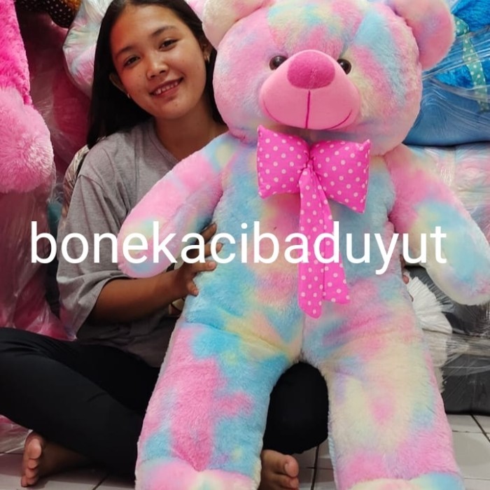 

BONEKA TEDDYBEAR RAINBOW 1 METER BAGUS LUCU
