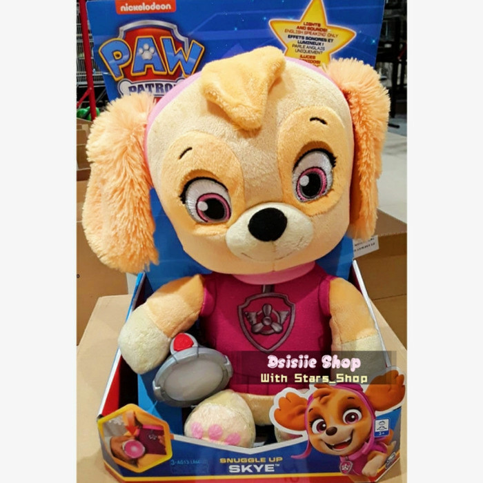 PAW PATROL SNUGGLE UP MARSHA AND SKYE ORIGINAL / BONEKA PAW PATROL