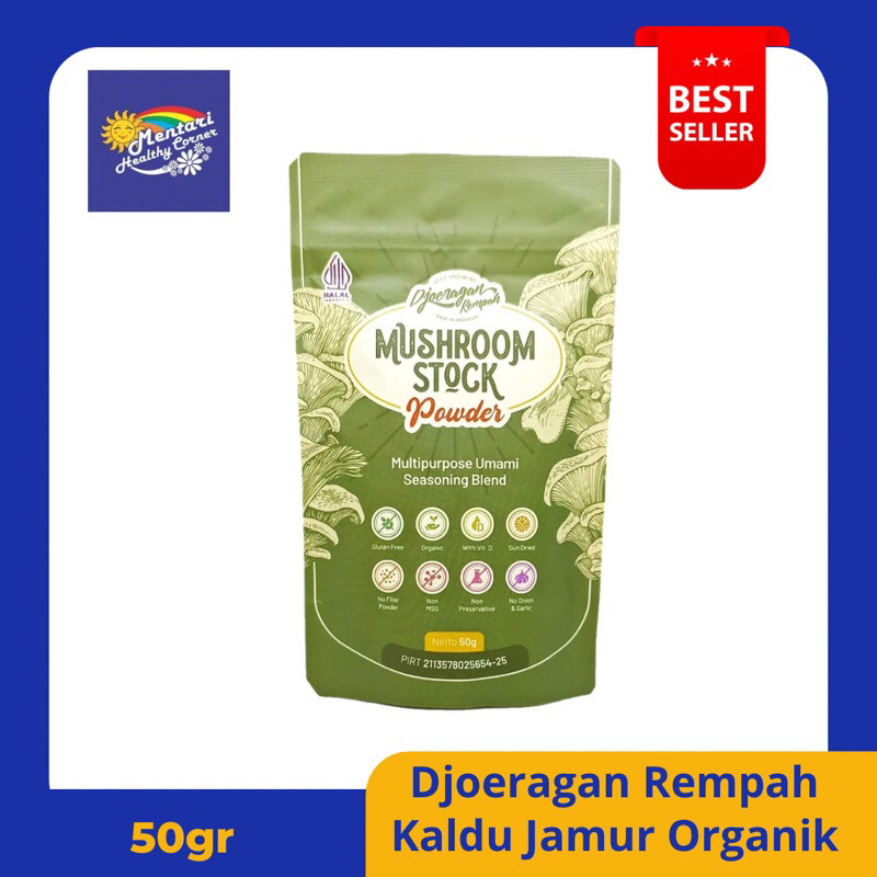 

Aldu Jamur Organi Djoeragan Rempah 50Gr Muhroom Powder Djoeragan 50Gr