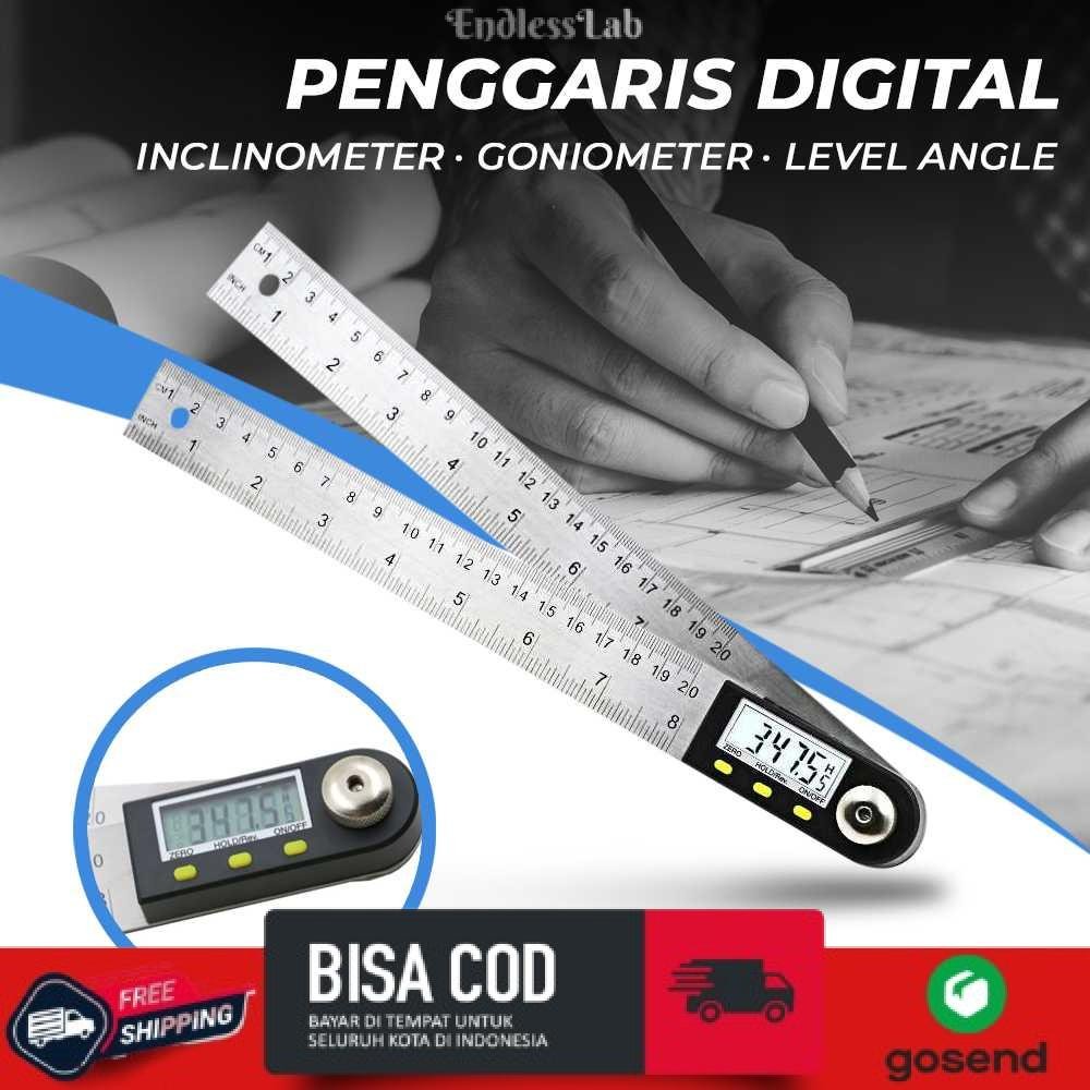 

Penggaris Digital Inclinometer Goniometer Level Angle 20cm