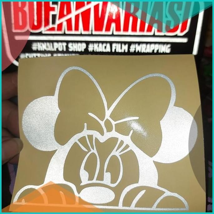 Sticker Terlaris Laptop/Motor/Mobil Sticker Mickey Mouse Cutting Mobil