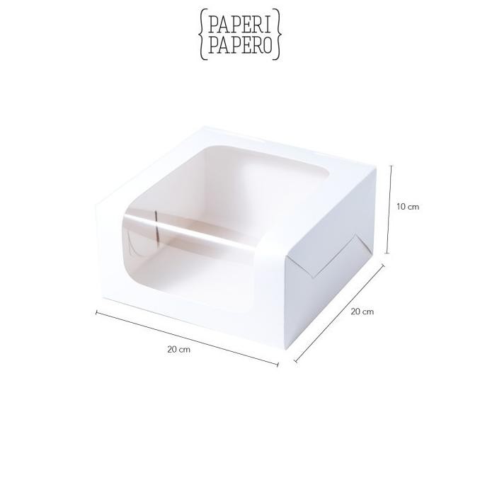 

|Bestseller| Cake Box w/ Window - Kotak Packaging Kue Jendela