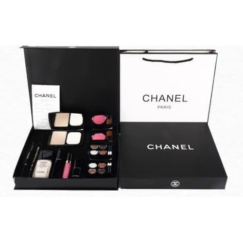 TERBATAS Promo Chanel Kosmetik Make Up Kit Pallet Box 9 in 1 Lengkap Murah