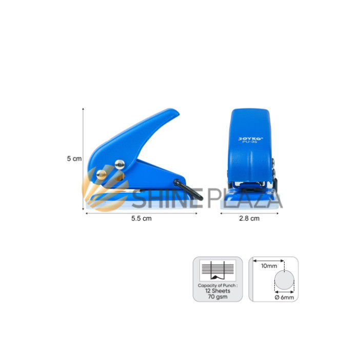 

PEMBOLONG KERTAS SATU LUBANG ONE HOLE PUNCH JOYKO PU-35