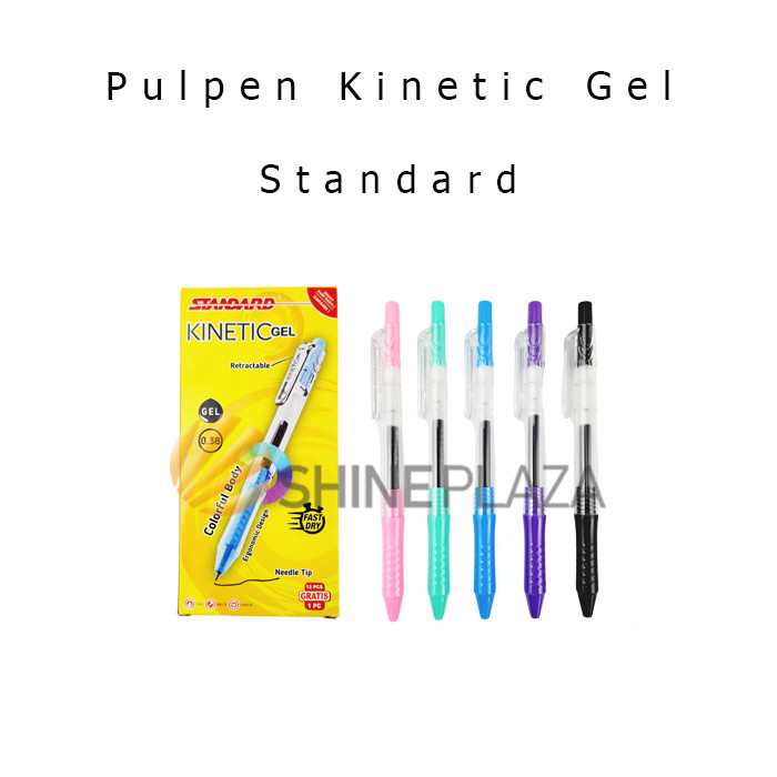 

PULPEN STANDARD KINETIC GEL 0.38MM - BOLPEN PENA PEN GEL HITAM 0,38 MM