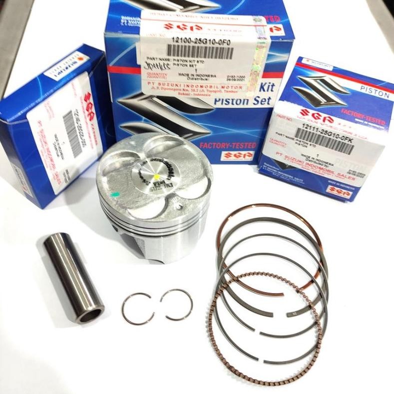 al PISTON RING SEHER KIT SATRIA FU 150 KARBU SIZE STANDAR STD ORI ASLI SUZUKI SGP 12100-25G10-0F0