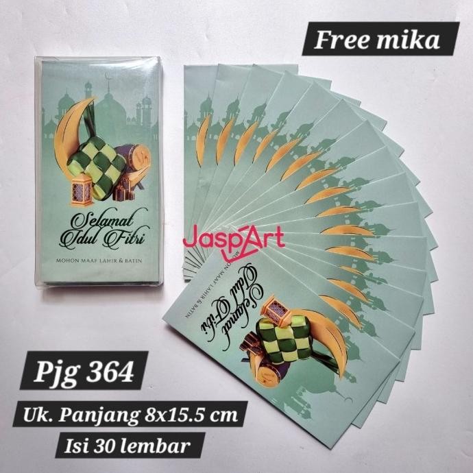 

Mubarak| AMPLOP / ANGPAO LEBARAN PANJANG HARI RAYA IDUL FITRI MIKA ISI 30