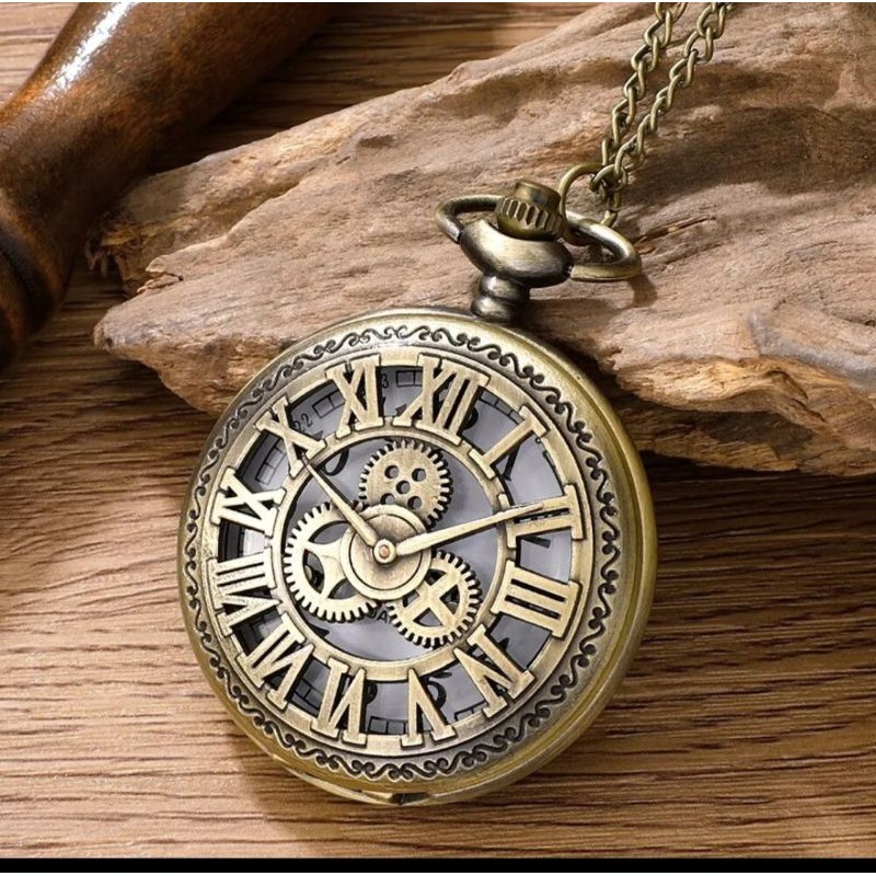 Jam Saku Klasik Vintage Analog Pocket Watch Classic