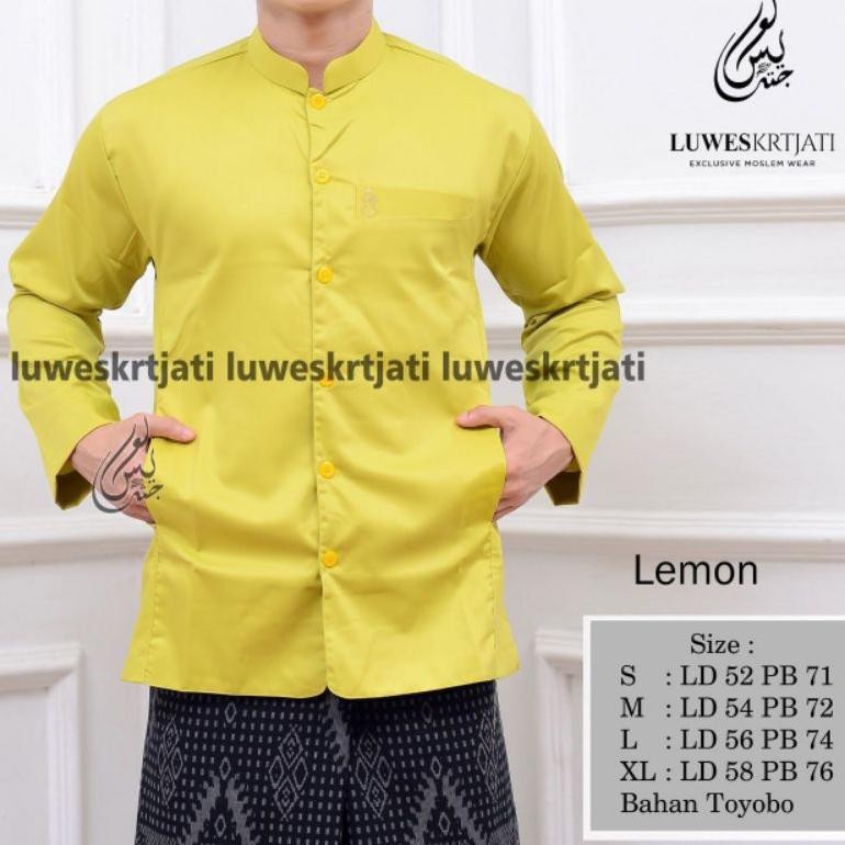 Ramadhan Sale [Terlaris] Baju Muslim Koko Kokoh Habaib Haibah Habib Polos Model Ammu Amu Annur Kazim