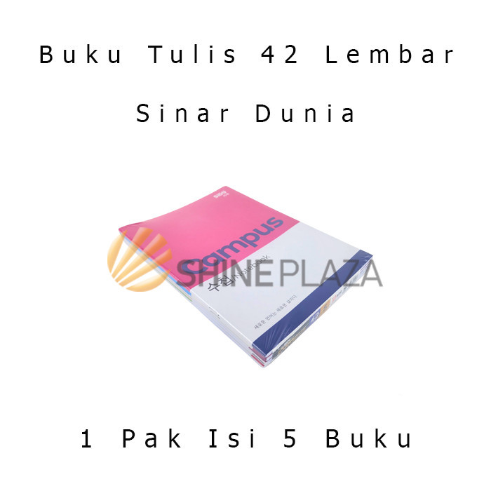 

[PACK] BUKU TULIS SIDU 42 LEMBAR 1 PAK ISI 5 BUKU SINAR DUNIA