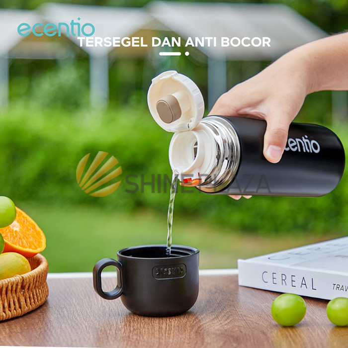 

BOTOL MINUM TERMOS AIR PANAS ECENTIO 500ML - STAINLESS STEEL THERMOS TAHAN 8 JAM DENGAN TUTUP KECIL