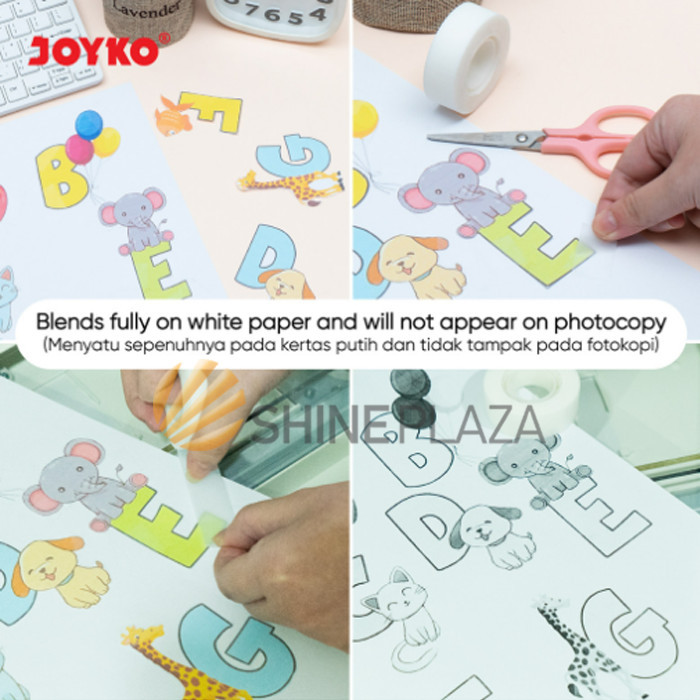 

SOLASI SELOTIP INVISIBLE TAPE JOYKO IVT-601 - PITA PEREKAT KERTAS 18MM
