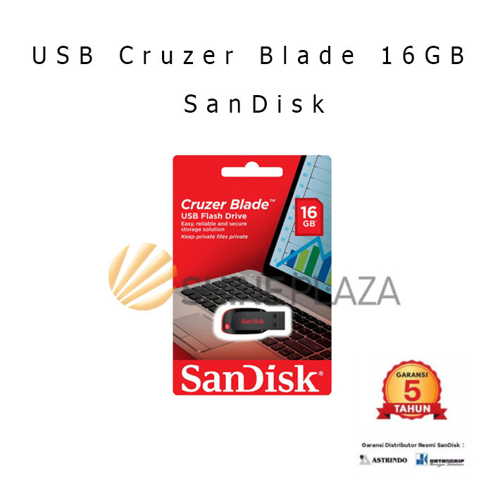 

SANDISK FLASHDISK CZ50 16GB USB FLASH DISK STORAGE CRUZER BLADE 16 GB ORIGINAL