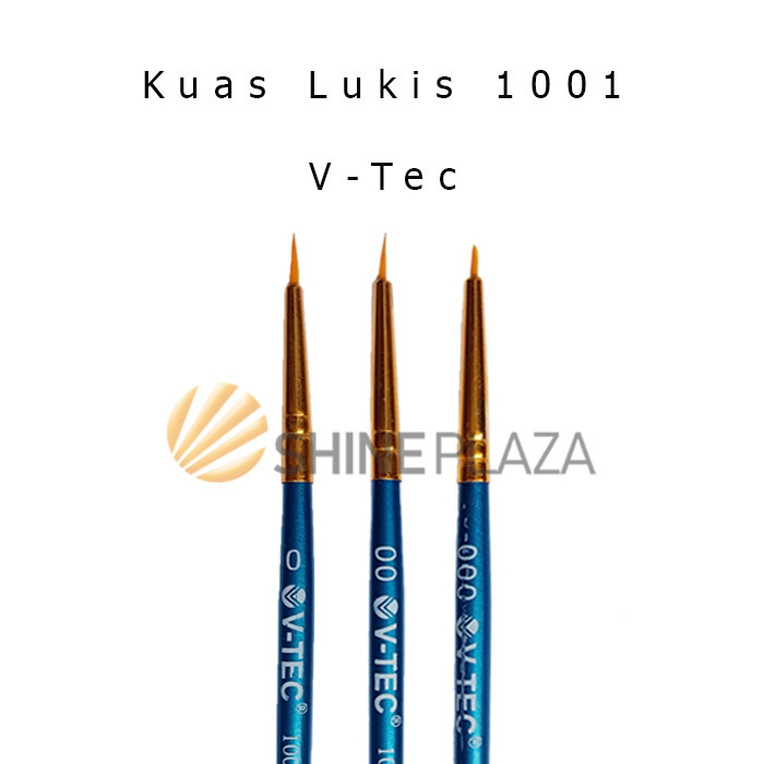 

KUAS LUKIS CAT AIR MINYAK AKRILIK POSTER V-TEC 1001 NO. 0 00 000 - WATERCOLOR ACRYLIC PAINT BRUSH