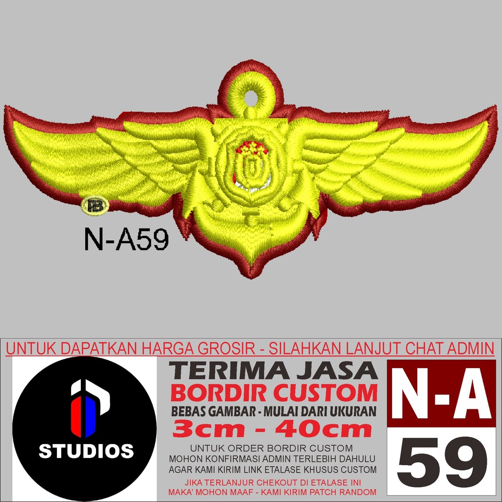 I STUDIOS PATCH BORDIR LOGO N-A59 LOGO PORLI - REVIEW/TESTIMONI