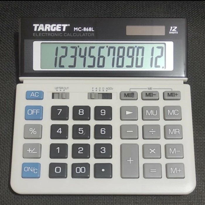 

CALCULATOR TARGET 12 DIGIT MC-868L