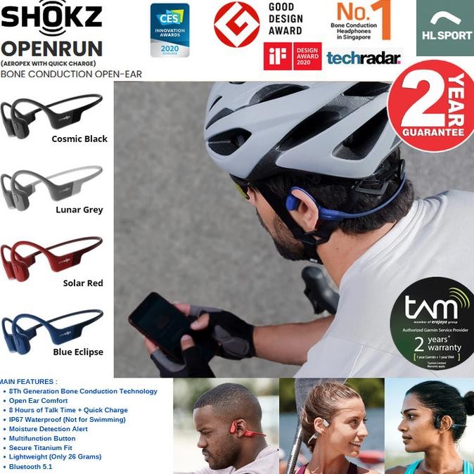 Bluetooth Headset Aeropex Aftershokz Wireless Stereo Bone Conduction