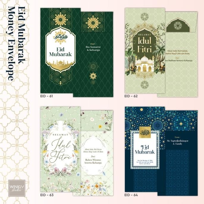 

Mubarak| Custom Amplop Lebaran THR Panjang Angpao Idul Fitri Angpau Hari Raya K