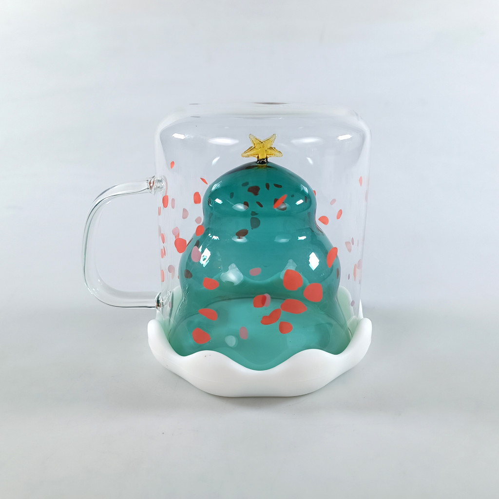 

Arshen Gelas Cangkir Pohon Natal Christmas Tree Cup Double Wall 300ml - AR16