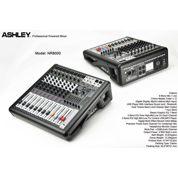 power mixer ashley nr8000 nr 8000 original