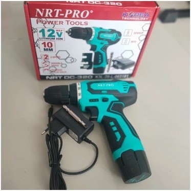 Mesin Bor Dan Obeng Cordless 12v NRT-PRO