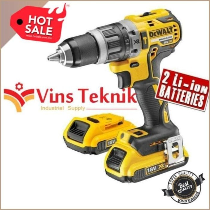 MESIN BOR BATERAI DEWALT DCD796D2 CORDLESS HAMMER DRILL DCD 796 D2