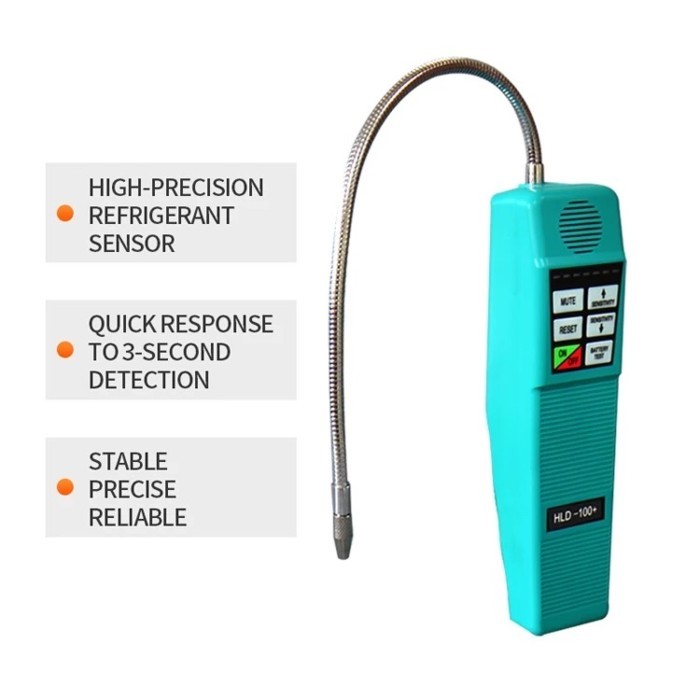 HLD-100+ HLD-100 + Pendeteksi Kebocoran Freon AC Leak Detector Gas