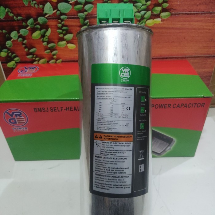 Terl4ris@ Capacitor Bank VORGE 25Kvar Kapasitor VORGE 25 Kvar 415V 415 Volt garansi 2 tahun