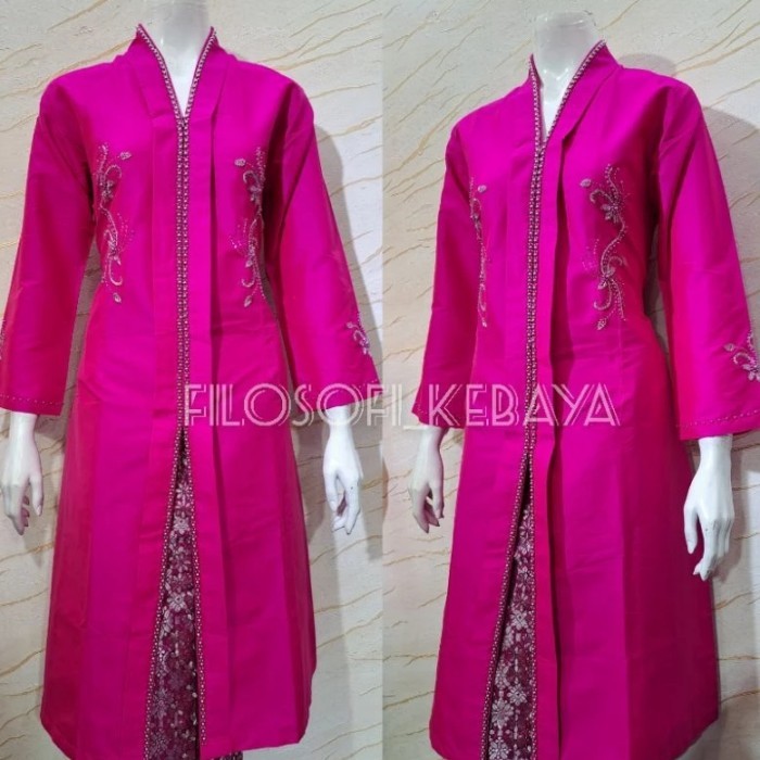 [Ready stok]Atasan kebaya kurung Taffeta payet MutiaraKebaya Melayu