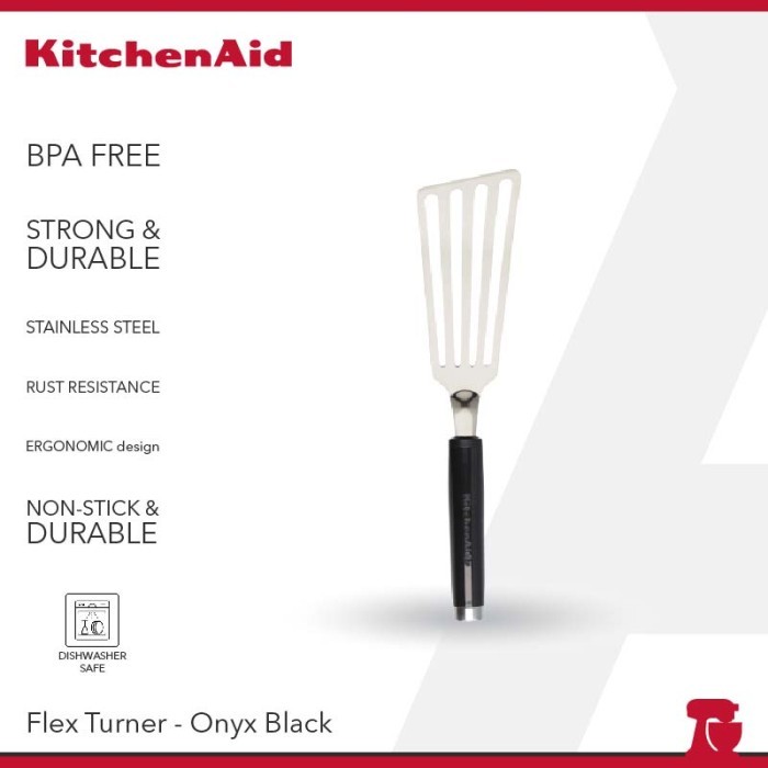 KitchenAid Flex Turner Stainless Steel Black