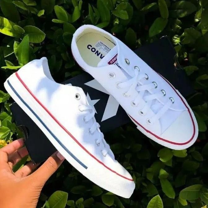 Sepatu Converse Sneaker Pria Wanita All star Sepatu Kerja putih pendek