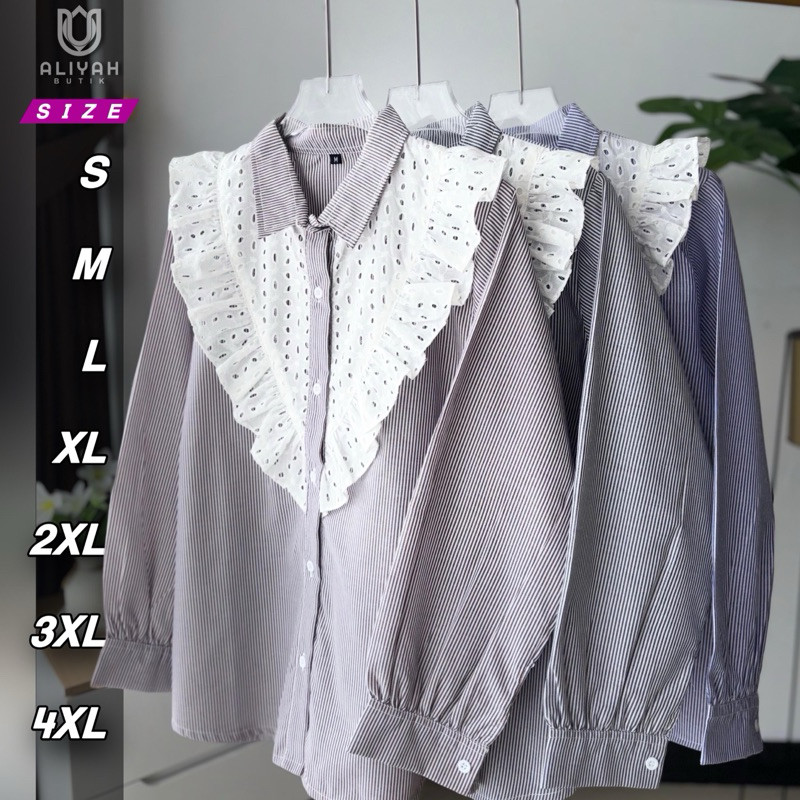 Pakaian Oversize Blous Kwmeja Modern Kmja Blpuse Remaja Wanita Blus Blouse Jumbo Terbaru 2024 Kemeja